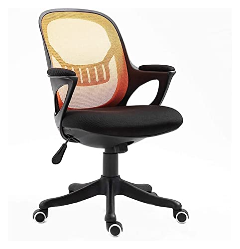 LiChA Bürostuhl Mesh-Bürostuhl Computertisch und Stuhl 360 Grad drehbarer Hebestuhl Ergonomischer Arbeitsstuhl mit mittlerer Rückenlehne Spielstuhl Stuhl (Farbe: Orange) erforderlich von LiChA