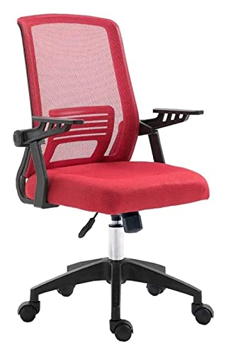 LiChA Bürostuhl Net Cloth Drehstuhl Künstlicher Körper Lernen Computerstuhl Büroschreibtischstuhl Hebestuhl mit hoher Rückenlehne Arbeitsspielstuhl Stuhl (Farbe: Rot) erforderlich von LiChA