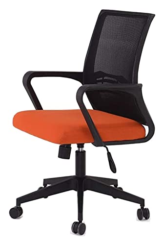 LiChA Bürostuhl Rückenlehne Netzstuhl Drehbarer Bürostuhl Computertischstuhl Heimliftstuhl Ergonomischer Arbeitsstuhl Spielstuhl Stuhl (Farbe: Orange) erforderlich von LiChA