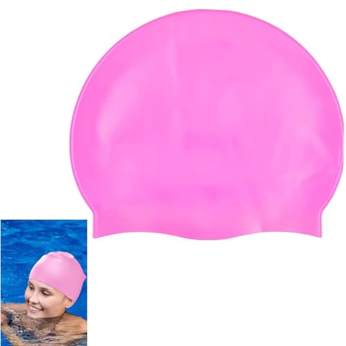 Silikon Badekappe,Damen und Herren Badekappe Adult Swim Cap Schwimmkappe Bademütze Badehaube Dehnbare und Bequeme Schwimmkappen,warm Swin Cap,Rose Silikon Badekappe,Damen und Herren Badekappe Adult Swim Cap Schwimmkappe Bademütze Badehaube Dehnbare und Bequeme Schwimmkappen,warm Swin Cap,Rose von LiJuanWang