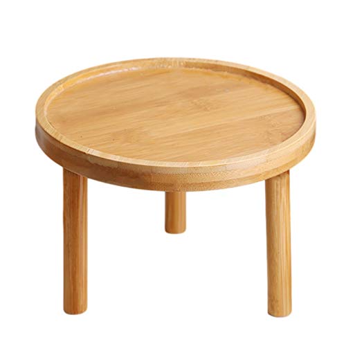 Blumenhocker, Hocker Aus Holz, Kleiners Holzhocker, Pflanzenständer Baumscheibe, Pflanzenhocker Holz Rund, Blumentopfhalter Balkon Holz Für Zuhause, Büro, Garten, Terrasse von Liakyunf