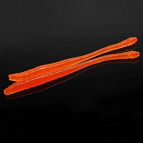 Libra Lures Dying Worm 7cm - hot orange - 15Stück | Creaturebait Libra Lures Dying Worm 7cm - hot orange - 15Stück | Creaturebait von Libra Lures