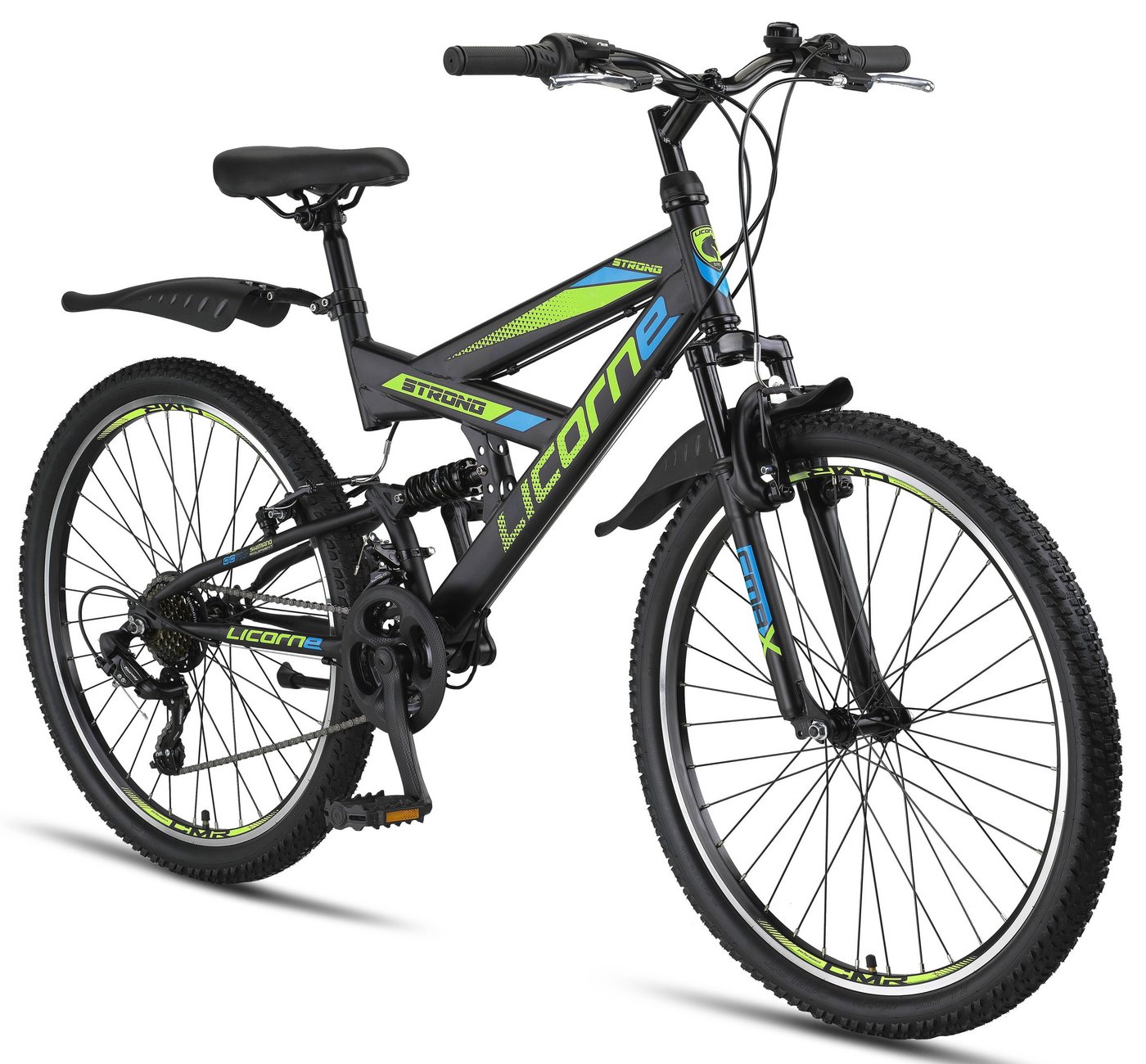 Licorne Bike Mountainbike Licorne Bike Strong V Premium Mountainbike in 24 und 26 Zoll - Fahrrad von Licorne Bike