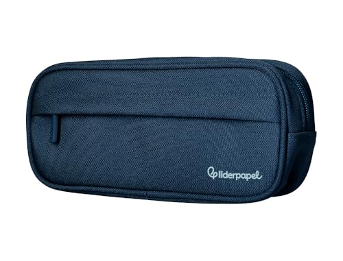 Liderpapel Klassisches Federmäppchen, oval, 2 Reißverschlüsse, Vordertasche, 210 x 90 mm, Marineblau., Marineblau, Hilfsmäppchen Liderpapel Klassisches Federmäppchen, oval, 2 Reißverschlüsse, Vordertasche, 210 x 90 mm, Marineblau., Marineblau, Hilfsmäppchen von Liderpapel