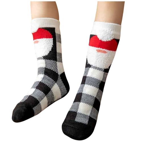 Lustige Socken Kuschelsocken Mit Motiv Motivsocken Cute Flauschige Weihnachtssocken Christmas Süße Socken Weihnachten Bedruckte Weihnachtsstrümpfe von Lidssacde