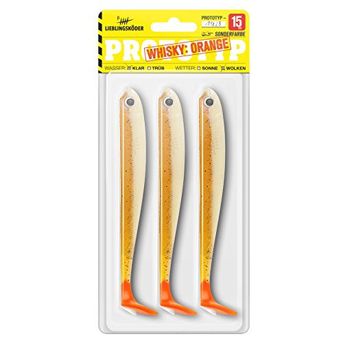 Lieblingsköder Gummifisch Whisky Orange 15cm Lieblingsköder Gummifisch Whisky Orange 15cm von Lieblingsköder