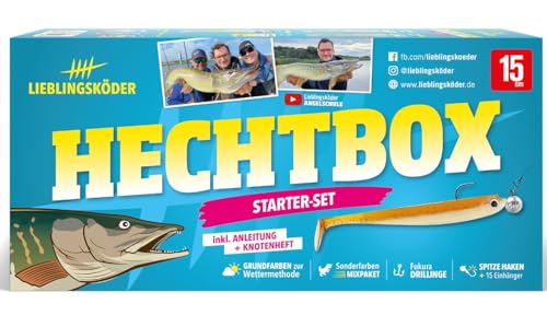 Lieblingsköder Hechtbox - Angelset zum Hechtangeln Köderset zum Angeln auf Hecht, Kunstköderset zum Spinnangeln Lieblingsköder Hechtbox - Angelset zum Hechtangeln Köderset zum Angeln auf Hecht, Kunstköderset zum Spinnangeln von Lieblingsköder
