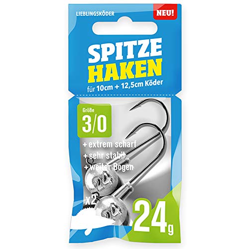 Lieblingsköder Spitze Haken 3/0-2 Jigköpfe, Gewicht:24g von Lieblingsköder