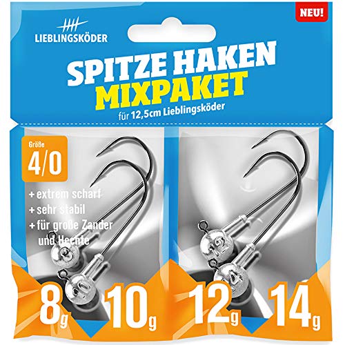 Lieblingsköder Spitze Haken 4/0 Mixpaket - 4 Jigköpfe Lieblingsköder Spitze Haken 4/0 Mixpaket - 4 Jigköpfe von Lieblingsköder