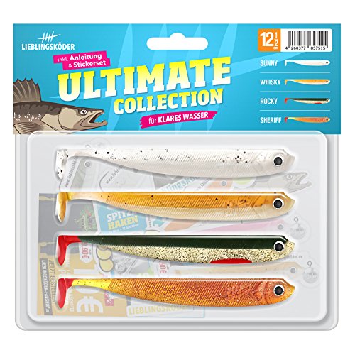 Lieblingsköder 4 Gummifische zum Zanderangeln mit Gummifisch 12,5 cm, Farbe Lieblingsköder:Ultimate Collection klares Wasser Lieblingsköder 4 Gummifische zum Zanderangeln mit Gummifisch 12,5 cm, Farbe Lieblingsköder:Ultimate Collection klares Wasser von Lieblingsköder