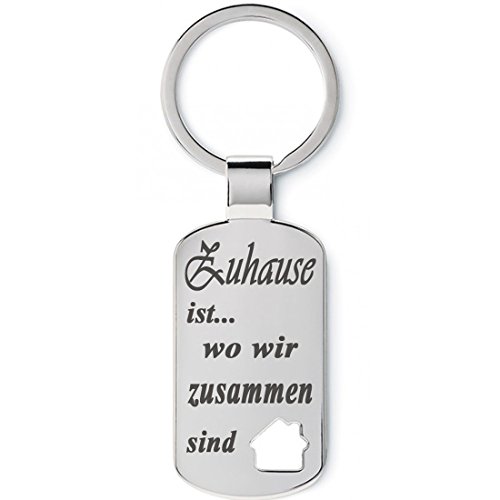 Lieblingsmensch Metall Schlüsselanhänger Modell: Zuhause ist... Lieblingsmensch Metall Schlüsselanhänger Modell: Zuhause ist... von Lieblingsmensch