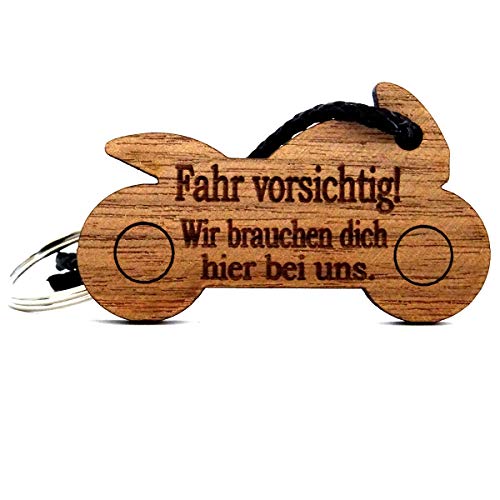 Lieblingsmensch Motorrad Schlüsselanhänger aus Holz Modell: Fahr vorsichtig - Wir brauchen Dich Lieblingsmensch Motorrad Schlüsselanhänger aus Holz Modell: Fahr vorsichtig - Wir brauchen Dich von Lieblingsmensch