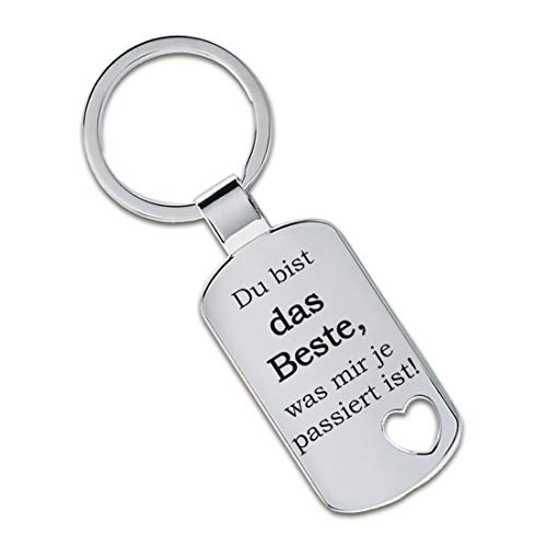 Lieblingsmensch Schlüsselanhänger Modell: Du bist das Beste, was mir je passiert ist! - Ausgestanztes Herz Lieblingsmensch Schlüsselanhänger Modell: Du bist das Beste, was mir je passiert ist! - Ausgestanztes Herz von Lieblingsmensch