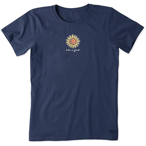Life Is Good Damen Standard Crusher Graphic T-Shirt Sunflower, Dunkelblau, XXL Life Is Good Damen Standard Crusher Graphic T-Shirt Sunflower, Dunkelblau, XXL von Life Is Good