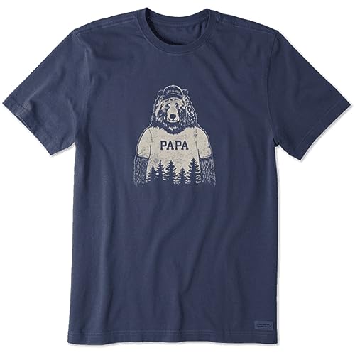 Life Is Good Herren Papa Bear T-Shirt, tiefdunkelblau, Mittel Life Is Good Herren Papa Bear T-Shirt, tiefdunkelblau, Mittel von Life Is Good