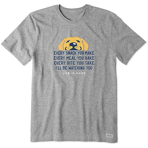 Life Is Good Herren Standard Crusher Graphic T-Shirt, Heather Grey, Größe XXL Life Is Good Herren Standard Crusher Graphic T-Shirt, Heather Grey, Größe XXL von Life Is Good