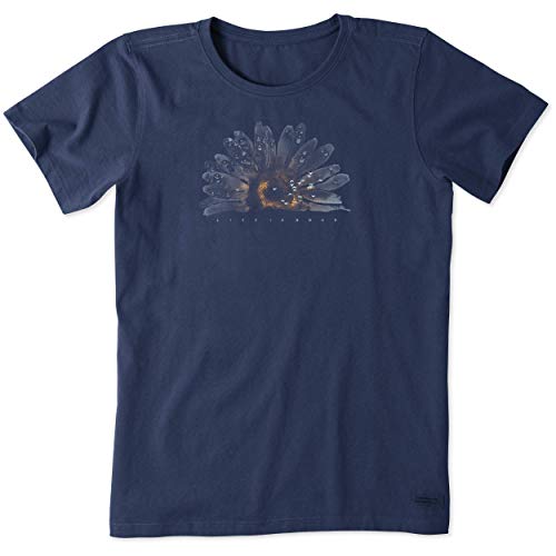 Life is Good Damen Standard Crusher Grafik T-Shirt Aquarell Gänseblümchen, Darkest Blue, XXL Life is Good Damen Standard Crusher Grafik T-Shirt Aquarell Gänseblümchen, Darkest Blue, XXL von Life Is Good