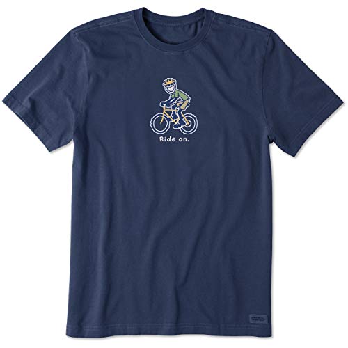 Life Is Good Herren Vintage Crusher Graphic T-Shirt Bike Jake, Darkest Blue, Größe L Life Is Good Herren Vintage Crusher Graphic T-Shirt Bike Jake, Darkest Blue, Größe L von Life Is Good