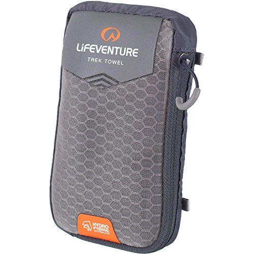 Lifeventure HydroFibre Ultraleichtes und kompaktes Abenteuer-Sporthandtuch - Superschnell trocknend, sehr kompakt von Lifeventure