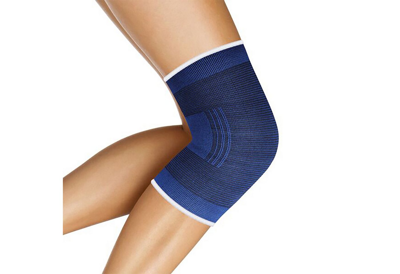 LifeMed Kniebandage KNIEBANDAGE elastisch blau Sportbandage Kniebandagen (Größe L - 11), Knie Bandage Bandagen Knieschoner Kniestütze Knieverband LifeMed Kniebandage KNIEBANDAGE elastisch blau Sportbandage Kniebandagen (Größe L - 11), Knie Bandage Bandagen Knieschoner Kniestütze Knieverband von LifeMed
