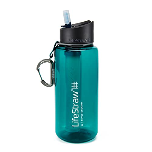 LifeStraw Trinkflasche 1l Kunststoff 006-6002149 2-Stage dark teal von LifeStraw