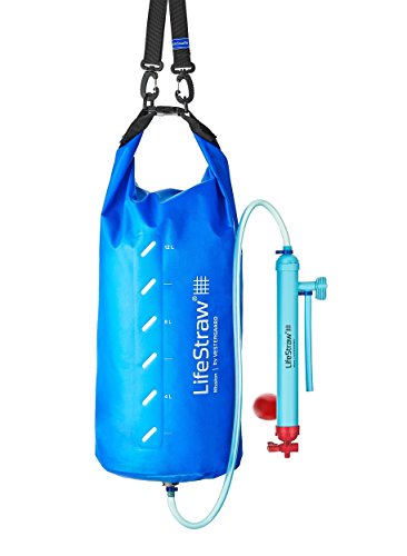 LifeStraw Mission Kompakter Wasserreiniger mit Hohem Volumen (12 Liter) Filter, Blau, 12 liters von LifeStraw