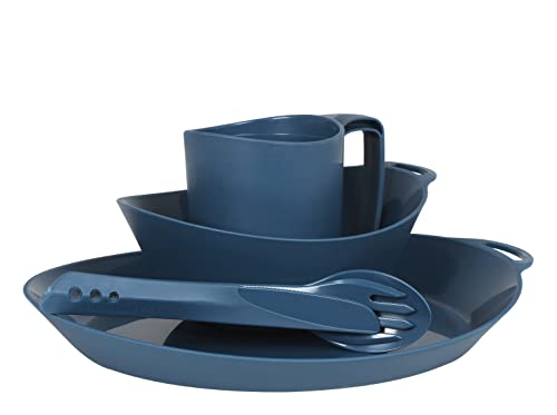 Lifeventure Ellipse wiederverwendbar 4-Teiliges Geschirr Set: Messer/Gabel/Löffel, Teller, Schüssel, Becher für Camping, Reisen & Outdoor, Marineblau Lifeventure Ellipse wiederverwendbar 4-Teiliges Geschirr Set: Messer/Gabel/Löffel, Teller, Schüssel, Becher für Camping, Reisen & Outdoor, Marineblau von Lifeventure