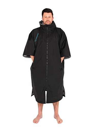 Lifeventure Short-Sleeve Changing Robe | Windproof, Waterproof, Anti-Odour Treated, Fleece Lined Poncho Coat for Swimming, Surfing, Camping von Lifeventure