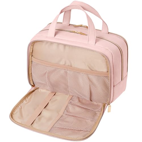 Lifewit Reise Kulturbeutel Damen, große Reise kulturtasche zum Aufhängen Organizer für Frauen, Schminktasche mit hängendem Haken für Behälter, Rosa Lifewit Reise Kulturbeutel Damen, große Reise kulturtasche zum Aufhängen Organizer für Frauen, Schminktasche mit hängendem Haken für Behälter, Rosa von Lifewit