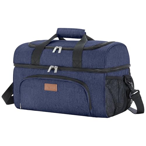 Lifewit große Kühltasche für 48 Dosen, isolierte Lunch-Tasche, leichte, tragbare Kühltasche, doppellagig für Picknick, Strand, Arbeit, Reise,Dunkelblau Lifewit große Kühltasche für 48 Dosen, isolierte Lunch-Tasche, leichte, tragbare Kühltasche, doppellagig für Picknick, Strand, Arbeit, Reise,Dunkelblau von Lifewit
