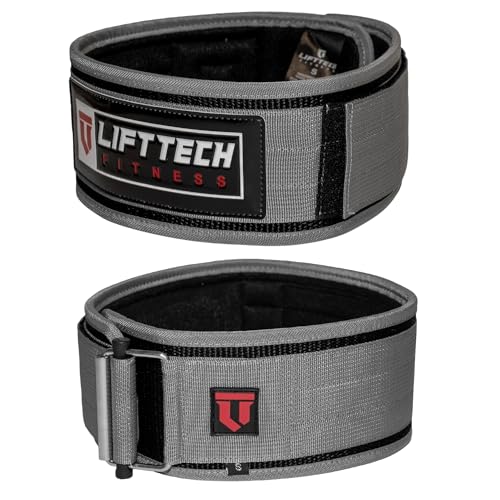 Lift Tech Fitness 12,7 cm Schaumstoffkern Gürtel, schwarz/Silber, L von Lift Tech Fitness