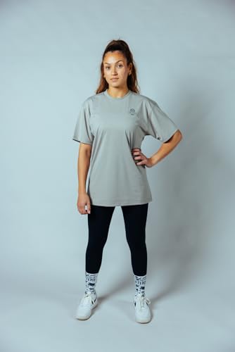 Lifters Wear Oversize Curved T-Shirt Grey S Lifters Wear Oversize Curved T-Shirt Grey S von Lifters