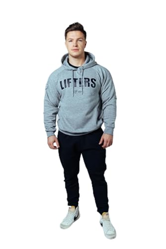 Lifters Wear Unisex-Hoodie Grey Melange S Lifters Wear Unisex-Hoodie Grey Melange S von Lifters