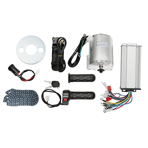 Lightakai 48-72V 3000W Brushless Motor Kit, Elektro-Brushless Motor Geschwindigkeit Motor Satz mit Controller und Gashebel für Elektroroller E Bike Motor Motorrad DIY Teil Umbausatz von Lightakai