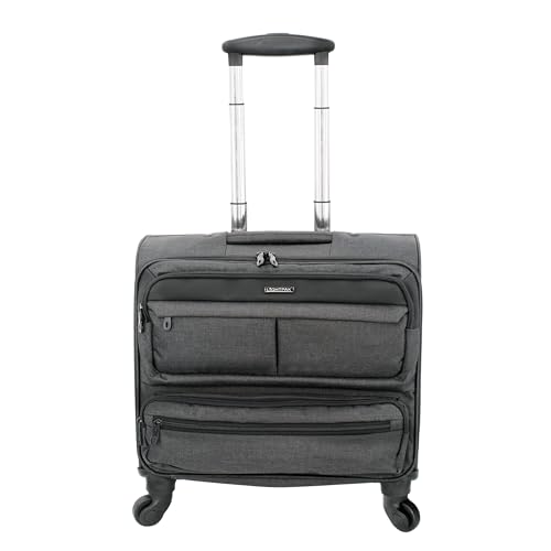 LIGHTPAK Business Laptop Overnight Trolley Ronney, Rollkoffer aus 600D Nylon, Reisekoffer mit 4 Rollen 360°, Anthrazit LIGHTPAK Business Laptop Overnight Trolley Ronney, Rollkoffer aus 600D Nylon, Reisekoffer mit 4 Rollen 360°, Anthrazit von LIGHTPAK