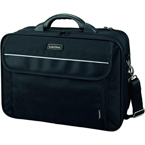 LIGHTPAK 46010 Laptoptasche Arco, Laptop Sleeve für Notebooks bis zu 15 Zoll, Umhängetasche mit abnehmbarem Schultertrageriemen, Aktentasche aus Polyester, Tasche schwarz, ca. 30 × 41 × 13 cm LIGHTPAK 46010 Laptoptasche Arco, Laptop Sleeve für Notebooks bis zu 15 Zoll, Umhängetasche mit abnehmbarem Schultertrageriemen, Aktentasche aus Polyester, Tasche schwarz, ca. 30 × 41 × 13 cm von LIGHTPAK