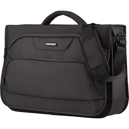LIGHTPAK 46119 Messengerbag Solar, Tragetasche aus Polyester, Laptoptasche für Notebooks bis 15 Zoll, Businesstasche mit Schultergurt, Umhängetasche mit Organizer-Fach, schwarz, ca. 32 × 43 × 14 cm LIGHTPAK 46119 Messengerbag Solar, Tragetasche aus Polyester, Laptoptasche für Notebooks bis 15 Zoll, Businesstasche mit Schultergurt, Umhängetasche mit Organizer-Fach, schwarz, ca. 32 × 43 × 14 cm von LIGHTPAK