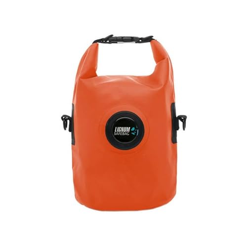 Lignum Golf Safe Bag - wasserfeste Tasche für Wertgegenstände - idealer Begleiter für Unterwegs (Orange) von Lignum Golf