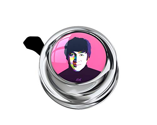 Liix Colour Bell John Chrom Klingel mit Sänger Band Design für Kinder und Erwachsene Liix Colour Bell John Chrom Klingel mit Sänger Band Design für Kinder und Erwachsene von Liix