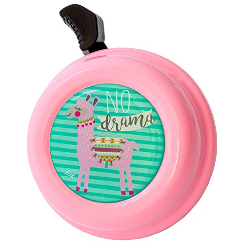 Liix Fahrradklingel Colour Bell No Drama Lama Tier Design Lamaklingel für Kinder und Erwachsene mit einfacher Montage (Rosa) Liix Fahrradklingel Colour Bell No Drama Lama Tier Design Lamaklingel für Kinder und Erwachsene mit einfacher Montage (Rosa) von Liix