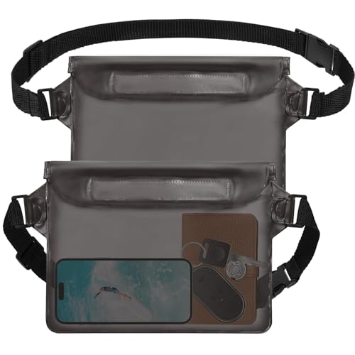 Lilbitty 2er-Pack wasserdichte Beutel mit verstellbarem Hüftgurt, wasserdichter Trockenbeutel, Wertsachen sicher und trocken, perfekt für Kajakfahren, Strand, Camping,Weiß Lilbitty 2er-Pack wasserdichte Beutel mit verstellbarem Hüftgurt, wasserdichter Trockenbeutel, Wertsachen sicher und trocken, perfekt für Kajakfahren, Strand, Camping,Weiß von Lilbitty