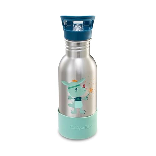 Lilliputiens - Kindertrinkflasche aus Edelstahl 600ml - Magic Joe - Mit Trinkhalm und stoßfester Silikonbasis - Perfekt für Schule, Picknick und Spaziergänge - Ab 2 Jahren - 84474 Lilliputiens - Kindertrinkflasche aus Edelstahl 600ml - Magic Joe - Mit Trinkhalm und stoßfester Silikonbasis - Perfekt für Schule, Picknick und Spaziergänge - Ab 2 Jahren - 84474 von Lilliputiens