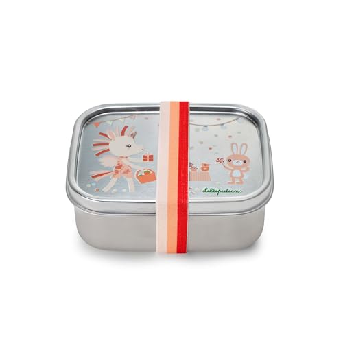 Lilliputiens - Lunchbox Happy Lena - Edelstahl-Brotdose mit elastisch gesichertem Deckel - Hält Mahlzeiten frisch - Ideal für Schule, Ausflüge und Picknicks - Ab 2 Jahren - 84468 Lilliputiens - Lunchbox Happy Lena - Edelstahl-Brotdose mit elastisch gesichertem Deckel - Hält Mahlzeiten frisch - Ideal für Schule, Ausflüge und Picknicks - Ab 2 Jahren - 84468 von Lilliputiens