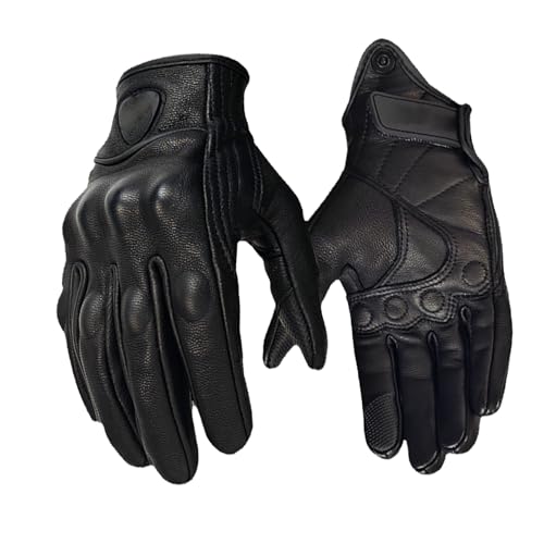 Lily Brown Atmungsaktive Retro Vollfinger Motorradhandschuhe Mit Touch Funktion Für Fahrer Outdoor Bike Schutzausrüstung Vier Jahreszeiten von Lily Brown