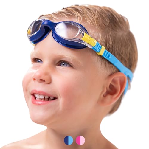 Limmys Kinder Schwimmbrille – Schwimmbrille Kinder – Taucherbrille Kinder – Jungen, Mädchen – Schwimmbrille – 12 - Verstellbar Anti-Beschlag Flexibler Nasensteg – UV-Schutz Limmys Kinder Schwimmbrille – Schwimmbrille Kinder – Taucherbrille Kinder – Jungen, Mädchen – Schwimmbrille – 12 - Verstellbar Anti-Beschlag Flexibler Nasensteg – UV-Schutz von Limmys