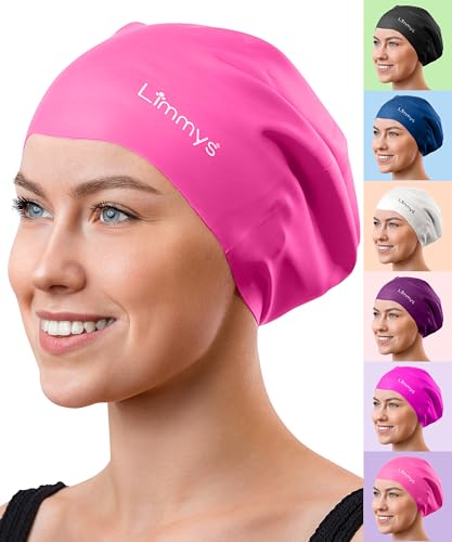 Limmys Schwimmkappe für Erwachsene – 100% Silikon Kinder-Badekappen für Männer und Frauen – Premium-Qualität, Dehnbare und Bequeme Schwimmkappen – erhältlich in verschiedenen attraktiven Farben Limmys Schwimmkappe für Erwachsene – 100% Silikon Kinder-Badekappen für Männer und Frauen – Premium-Qualität, Dehnbare und Bequeme Schwimmkappen – erhältlich in verschiedenen attraktiven Farben von Limmys