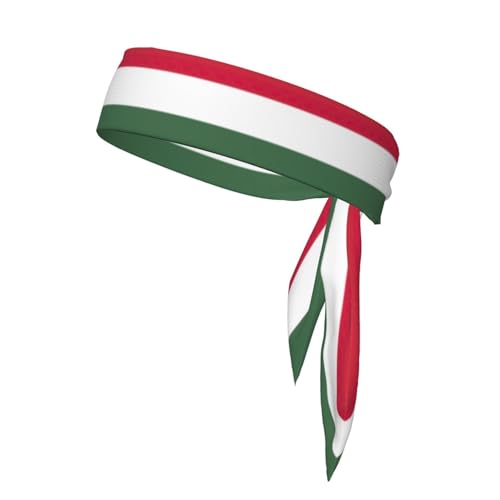 Sport-Stirnband mit ungarischer Flagge, verstellbares elastisches Sportband, für Laufen, Tennis, Training Sport-Stirnband mit ungarischer Flagge, verstellbares elastisches Sportband, für Laufen, Tennis, Training von Limpac