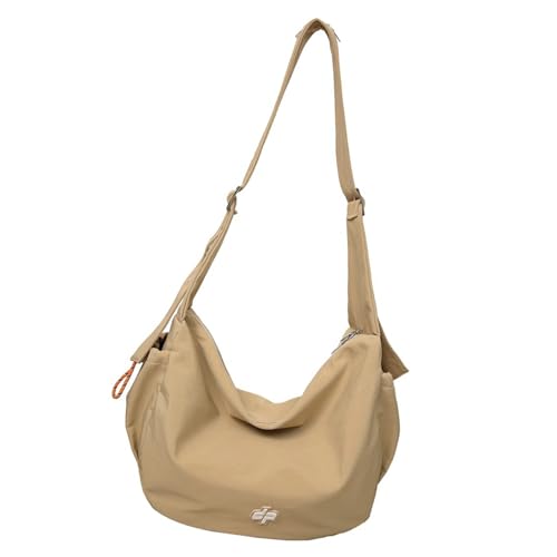 Frauen Männer Casual Einfarbig Nylon Schulter Tasche Verstellbaren Riemen Student Große Kapazität Umhängetasche Für Reise Schule von Limtula