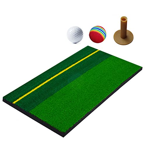 Golf-Übungsmatte, Trainingsmatte, mit Ball, für den Innenbereich, Übungshilfen, Gummihalter, Fitnesszubehör, Rasenmatte, Golf von Limtula