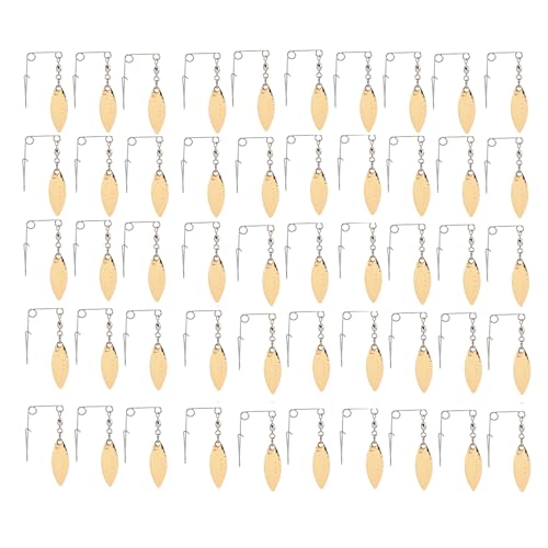 Limtula 50Pcs Spinner Angeln Lockt Köder Löffel Ersatz Spinnerbait Lockt Tackle Rotierenden Pailletten Angeln Zubehör von Limtula